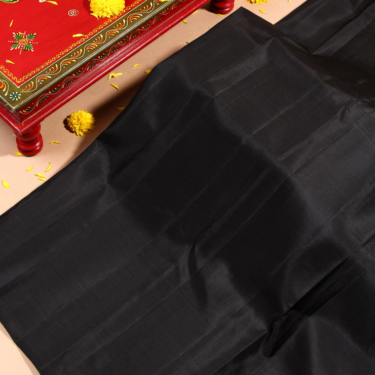 Kuberan black Kanchivaram Saree