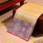 Kuberan gold with light purple Kanchivaram Saree