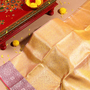 Kuberan gold with light purple Kanchivaram Saree