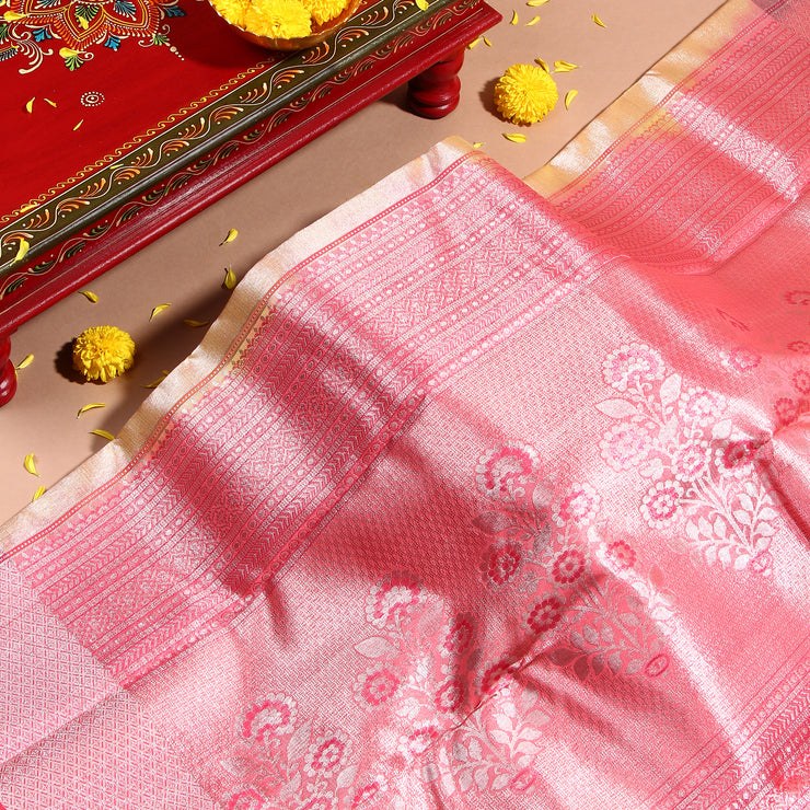 Kuberan gold with light purple Kanchivaram Saree