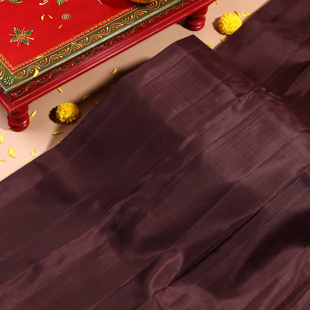 Kuberan Red Wine Kanchivaram Saree