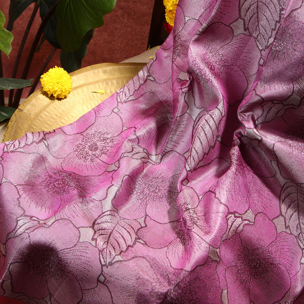 Kuberan Pink Kanchivaram Saree