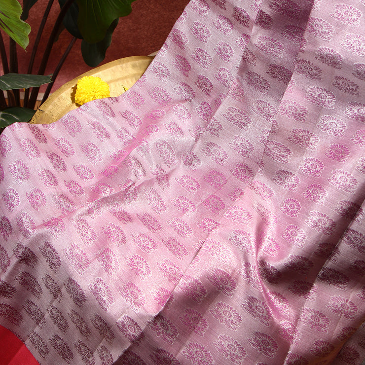 Kuberan Pink Kanchivaram Saree