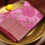 Kuberan baby pink Kanchivaram Saree