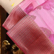 Kuberan baby pink Kanchivaram Saree