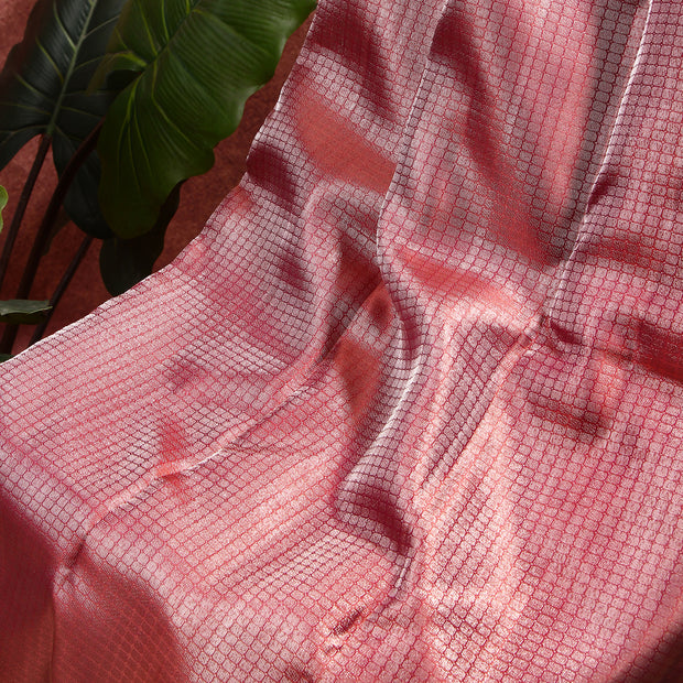 Kuberan baby pink Kanchivaram Saree