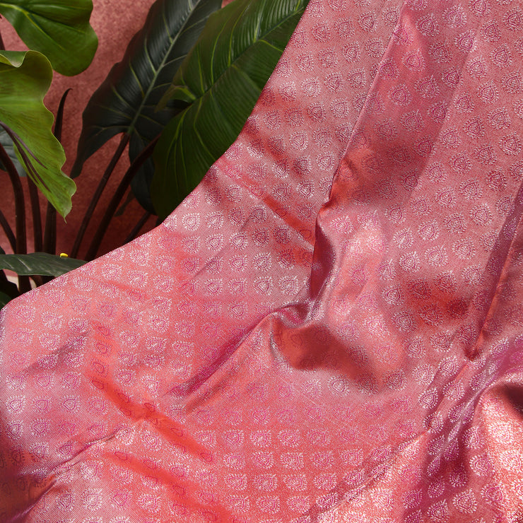 Kuberan baby pink Kanchivaram Saree