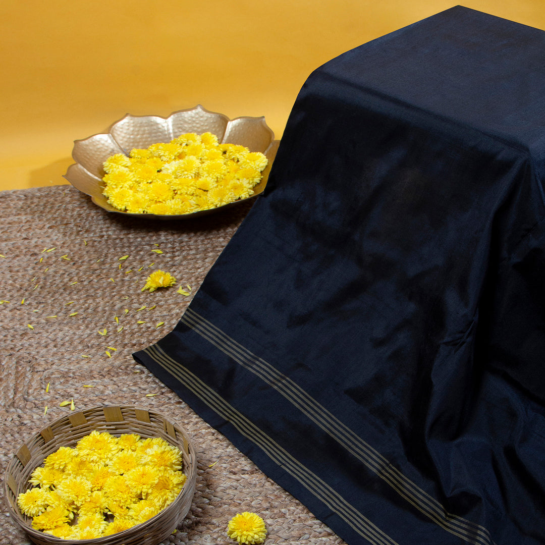 Kuberan Redwine With Woodsmoke Colour Pochampally Silksaree