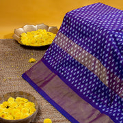 Kuberan Persian Indigo With Multi Colour Pochampally Silk Saree