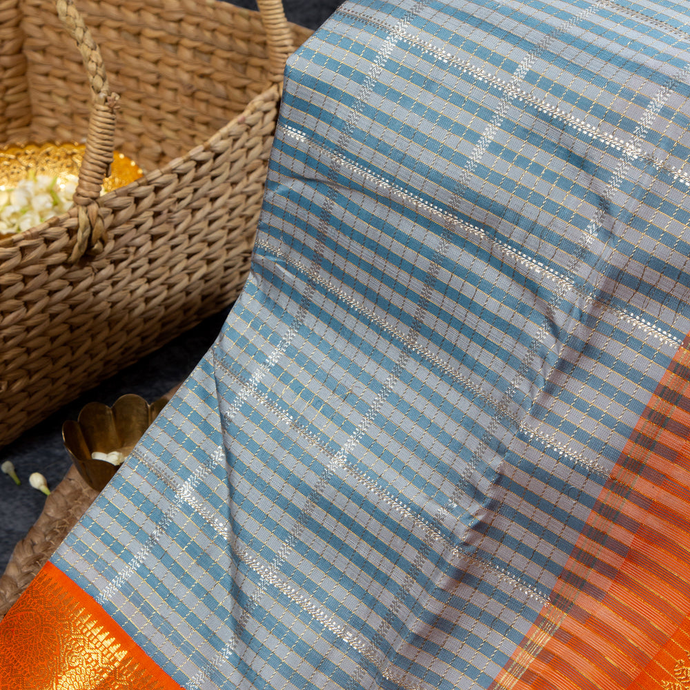 Orange Kanchivaram Saree