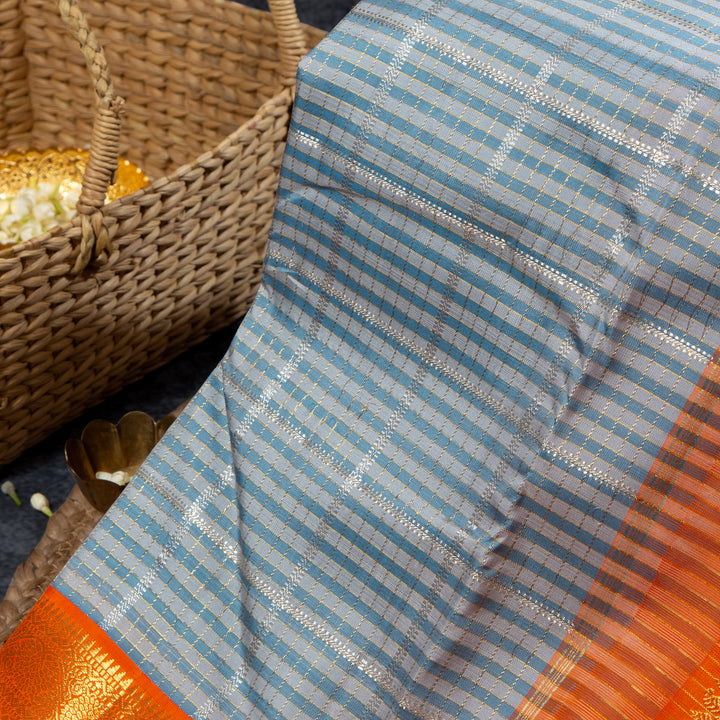 Orange Kanchivaram Saree