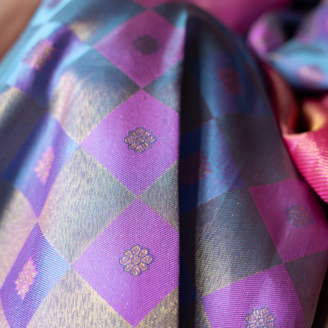 Kuberan Turquoise Blue Saree 