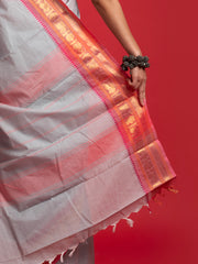 kuberan grey kanchi cotton saree