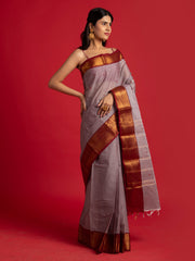 kuberan lavender kanchi cotton saree