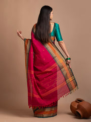 kuberan red kanchi cotton sarees