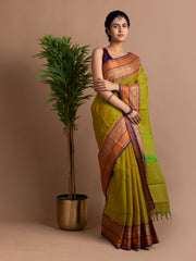 kuberan GREEN kanchi cotton sarees