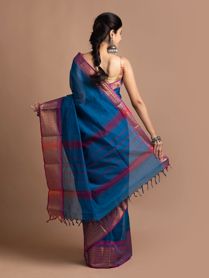 kuberan blue kanchi cotton sarees