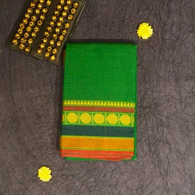 Kuberan Green Dance Practice Saree