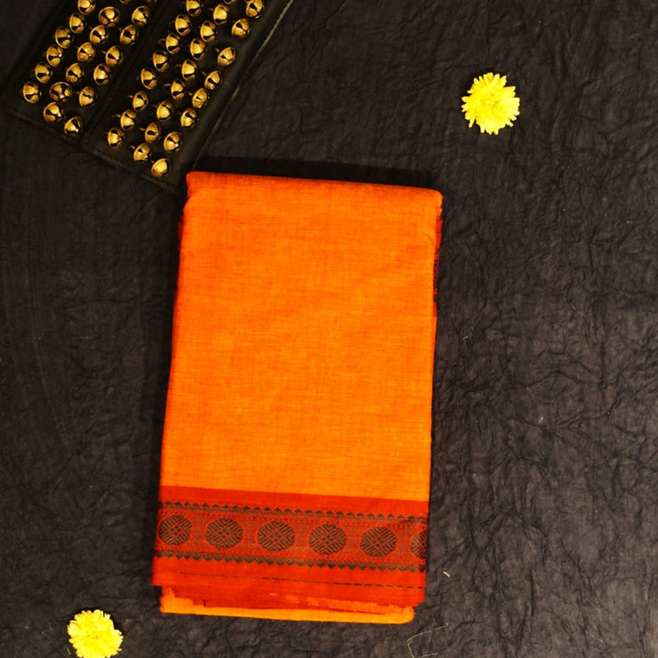 Kuberan Light Orange Dance Practice Saree