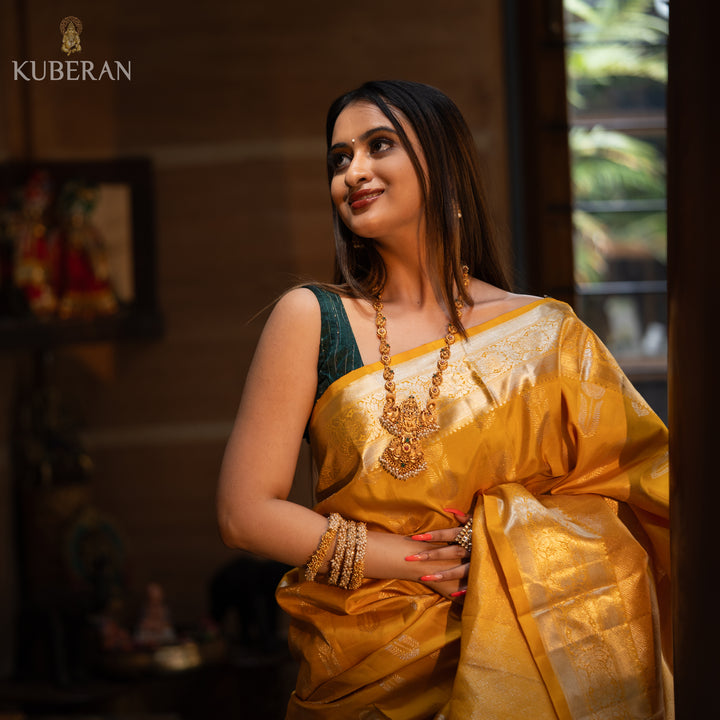 Yellow Kanchivaram Saree