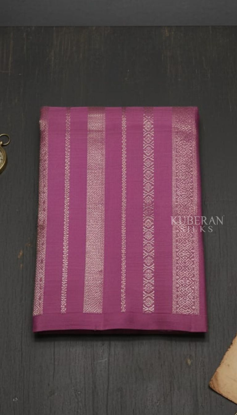 KUBERAN PASTEL PINK PURE SILK KANCHIVARAM SAREE