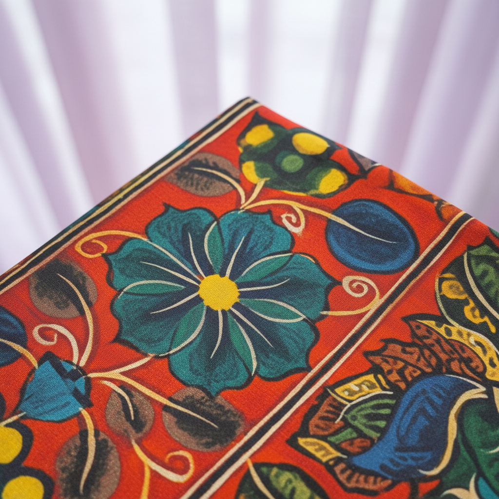 KUBERAN MULTI WITH PURPLE POCHAMPALLY SILK SAREE