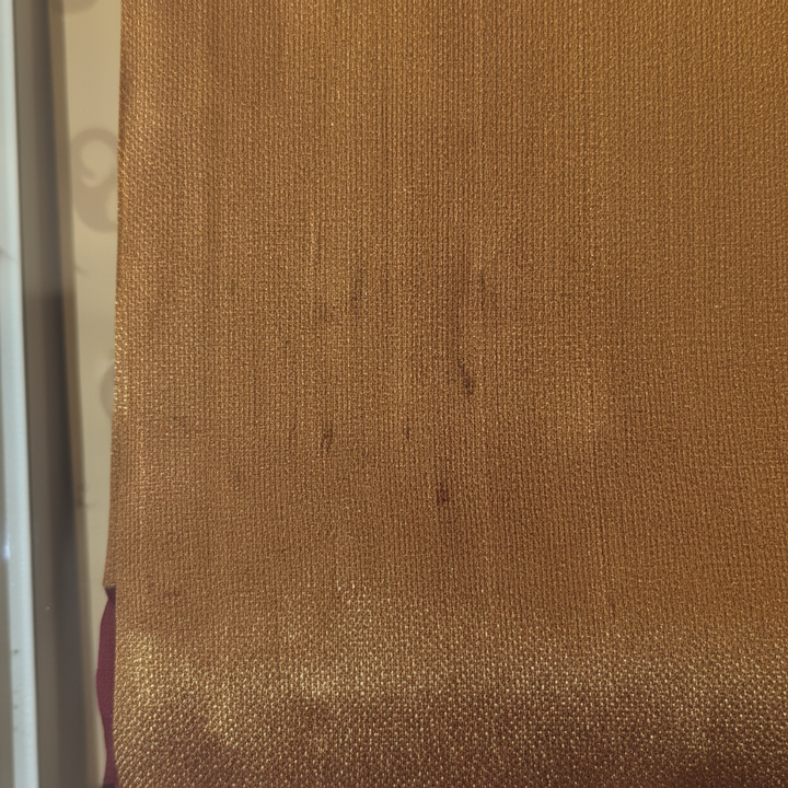 KUBERAN GOLDEN WITH MAROON PURE KANCHIPURAM SILK SAREE