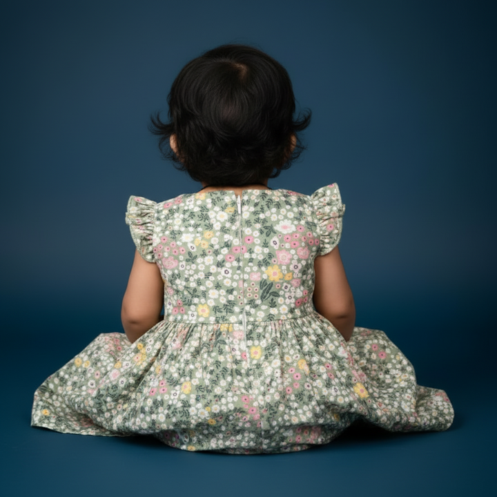 KUBERAN FLORAL PRINT FROCK