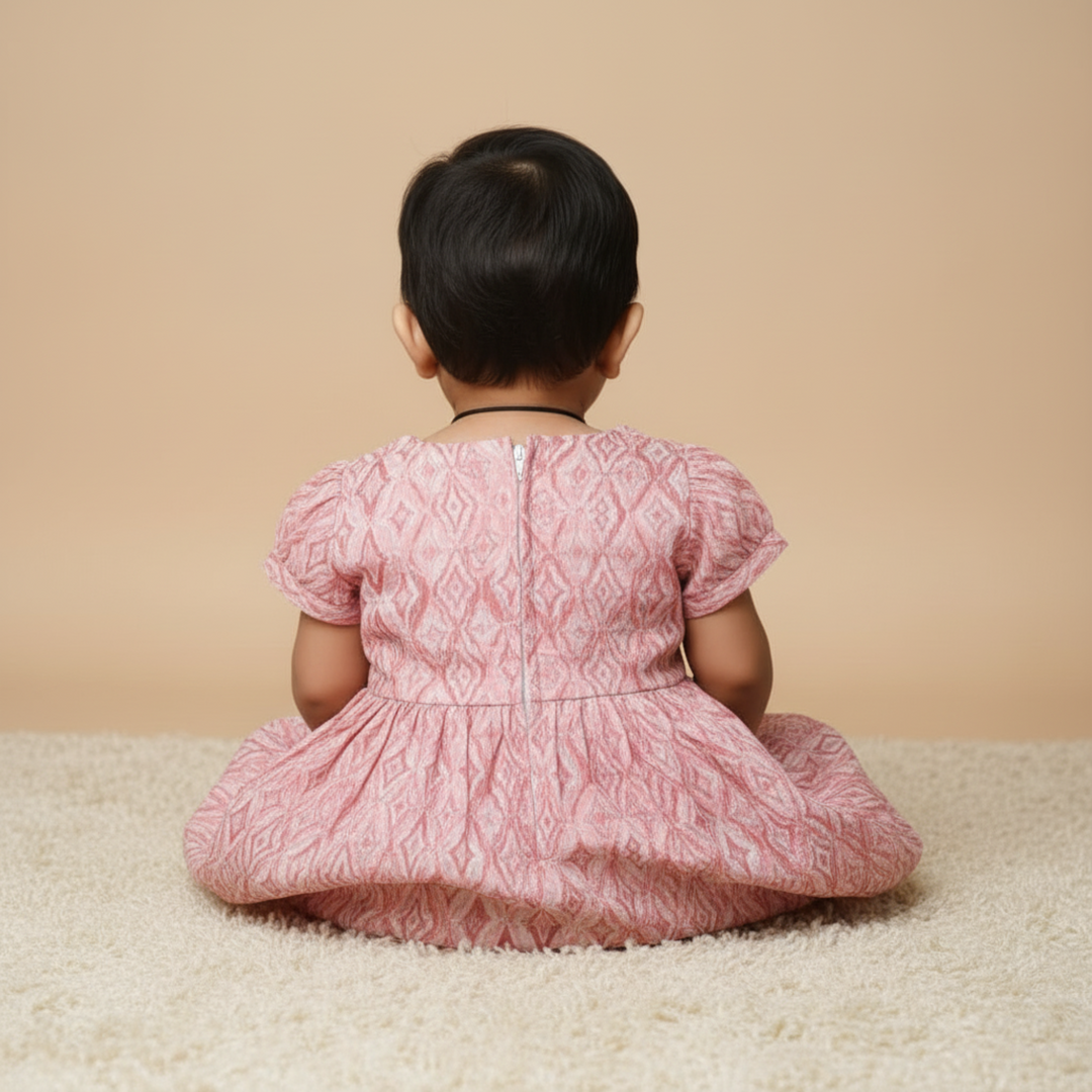 KUBERAN Pink Cotton FROCK