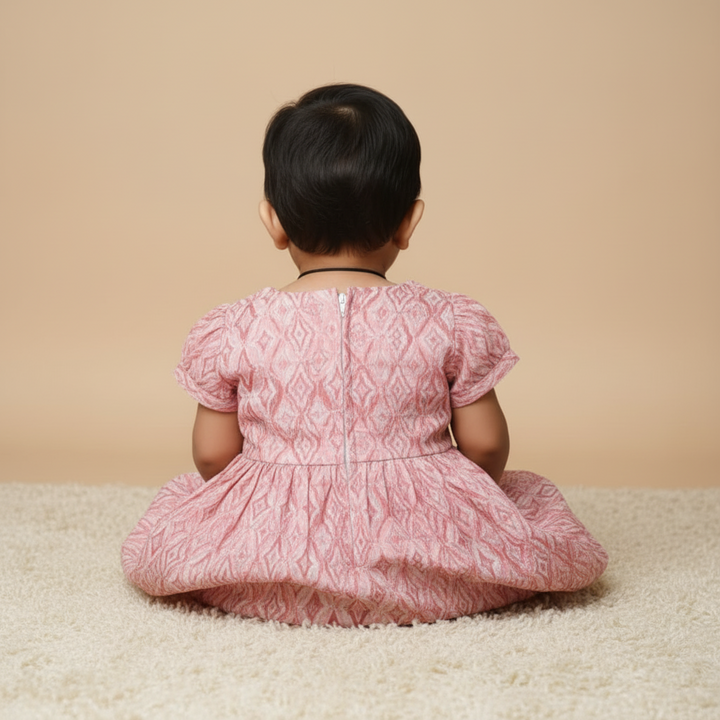 KUBERAN Pink Cotton FROCK