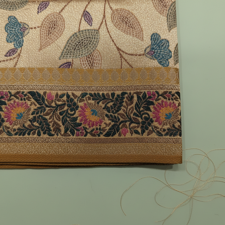 KUBERAN GOLDEN IVORY BANARASI SILK SAREE