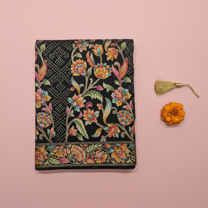KUBERAN BLACK BANARASI SILK SAREE