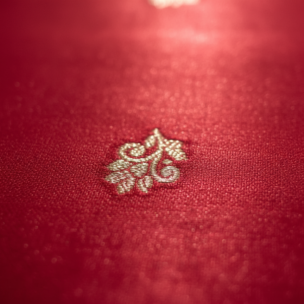 KUBERAN RED PURE BANARASI SILK SAREE