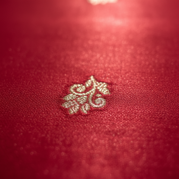 KUBERAN RED PURE BANARASI SILK SAREE