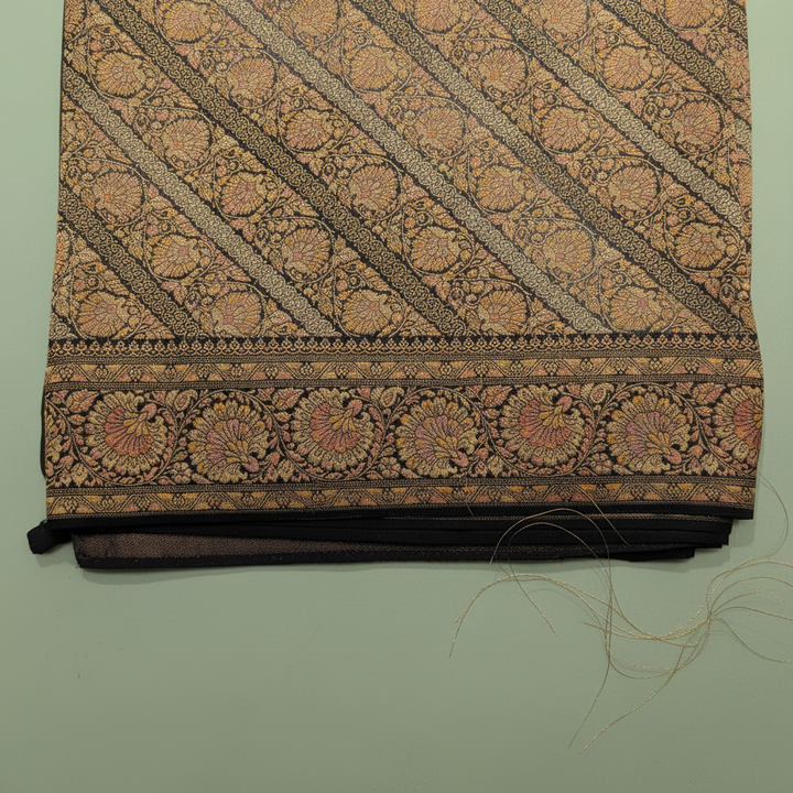 KUBERAN BLACK GOLD BANARASI SILK SAREE