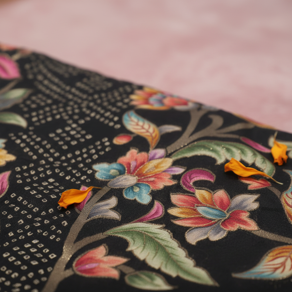 KUBERAN BLACK BANARASI SILK SAREE