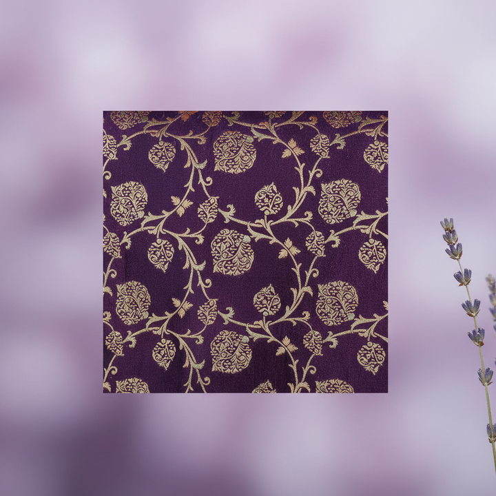 KUBERAN PURPLE BANARASI SILK SAREE