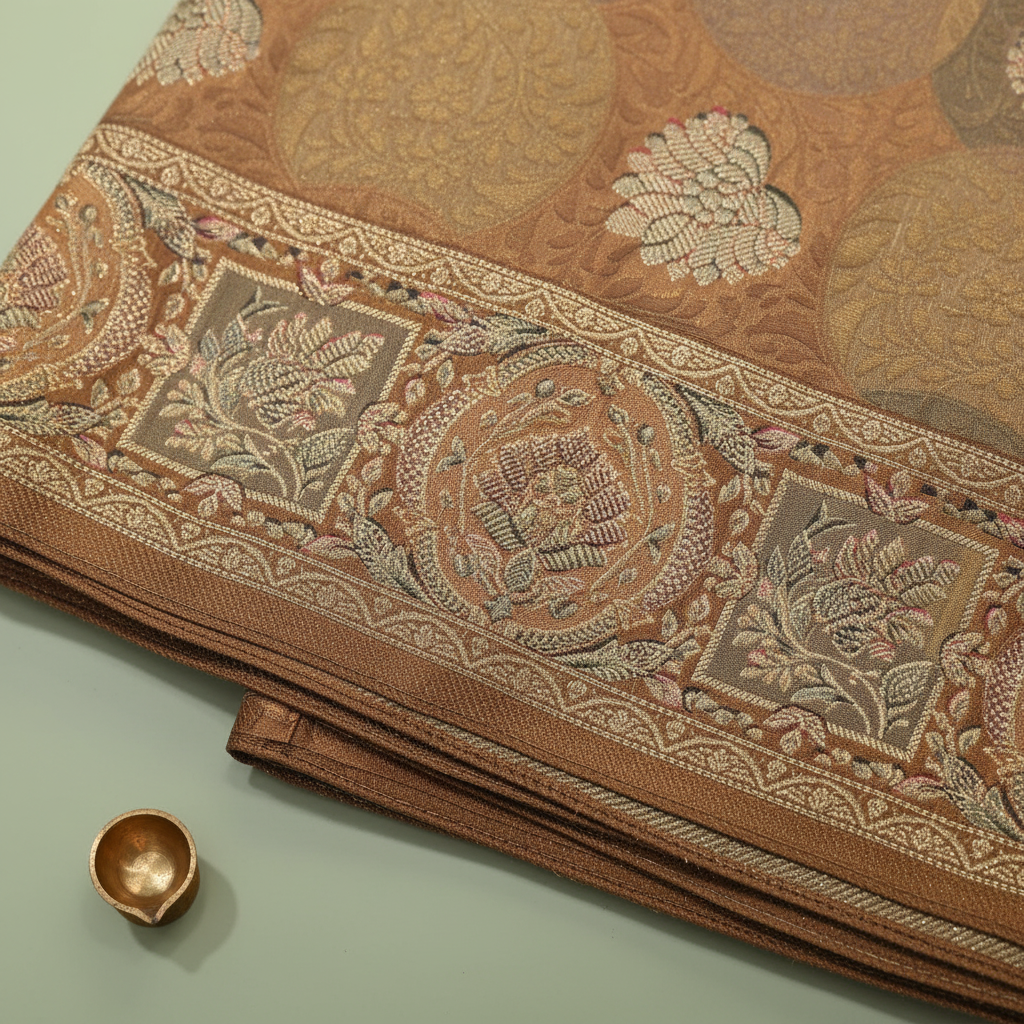 KUBERAN GOLDEN BANARASI SILK SAREE