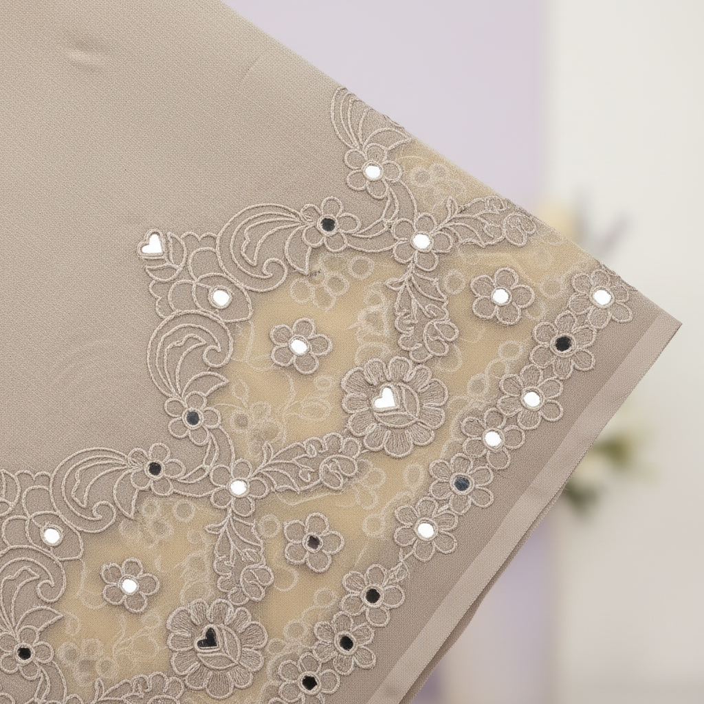 KUBERAN GREY SEMI TUSSAR SILK SAREE