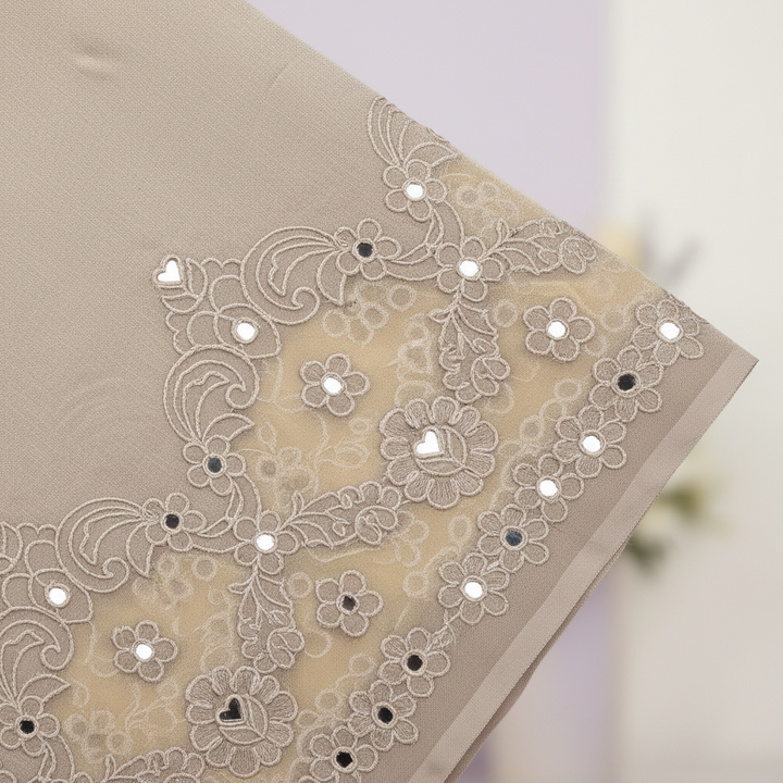 KUBERAN GREY SEMI TUSSAR SILK SAREE