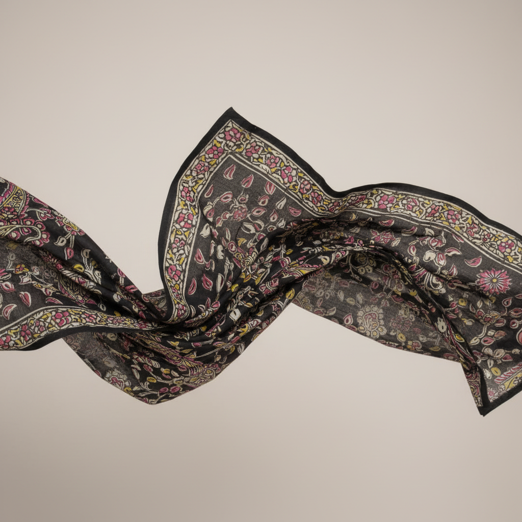 Kuberan Kalamkari Cotton Printed Fabric