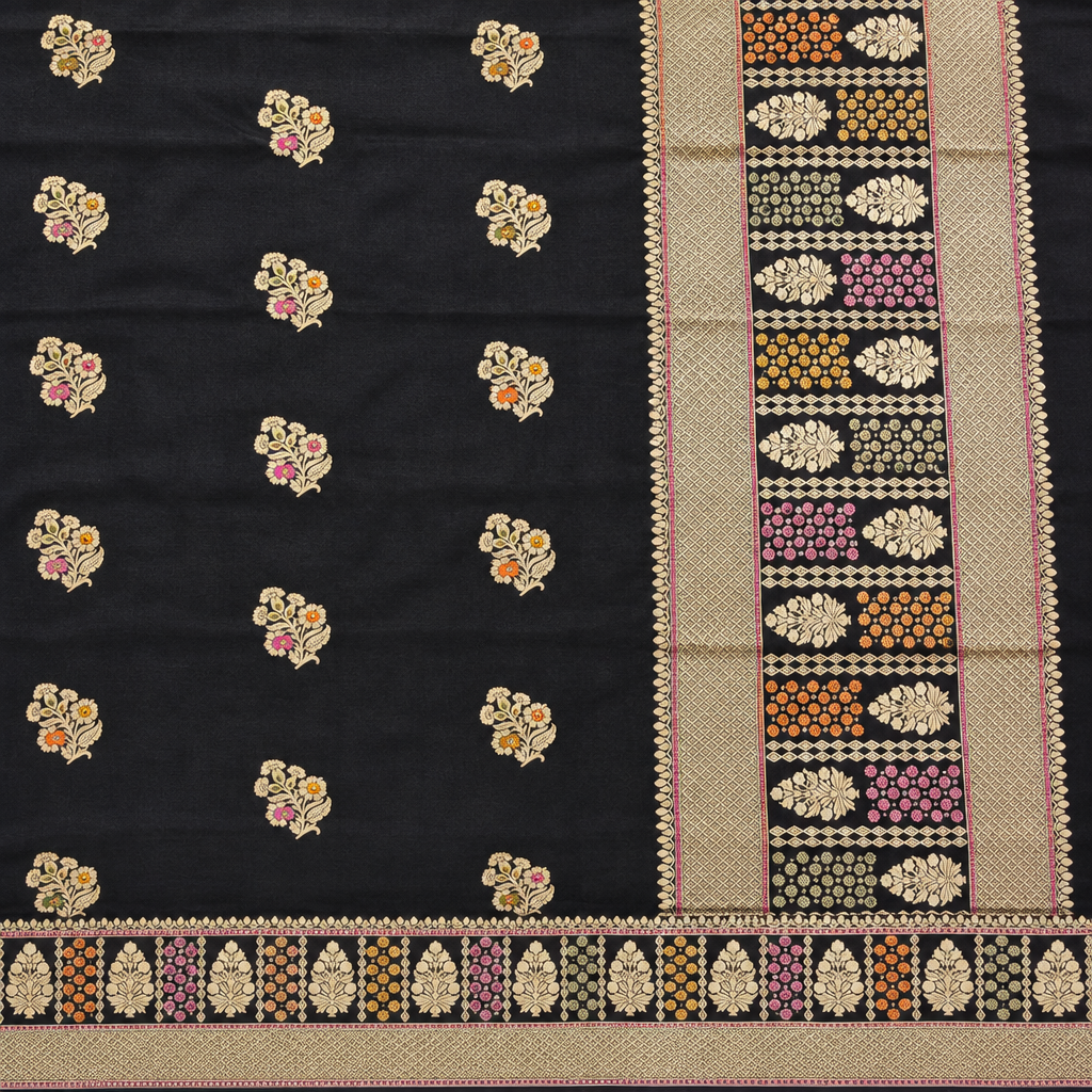 Black saree border preview