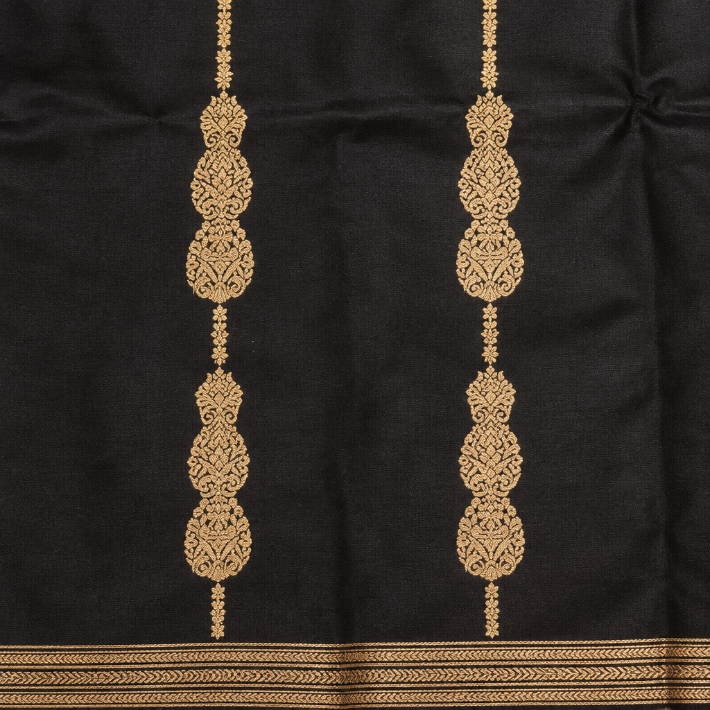 KUBERAN BLACK PURE BANARASI SAREE