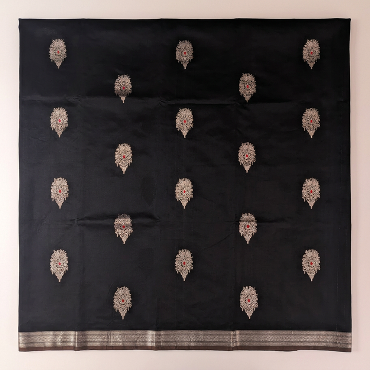 Kuberan Black Pure Banarasi Silk Saree