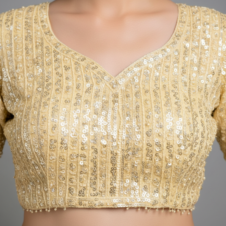 KUBERAN UNSTITCHED YELLOW LEHENGA