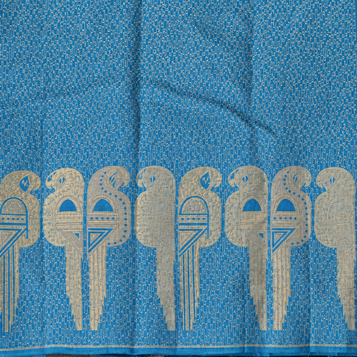 KUBERAN BLUE PURE SILK SAREE