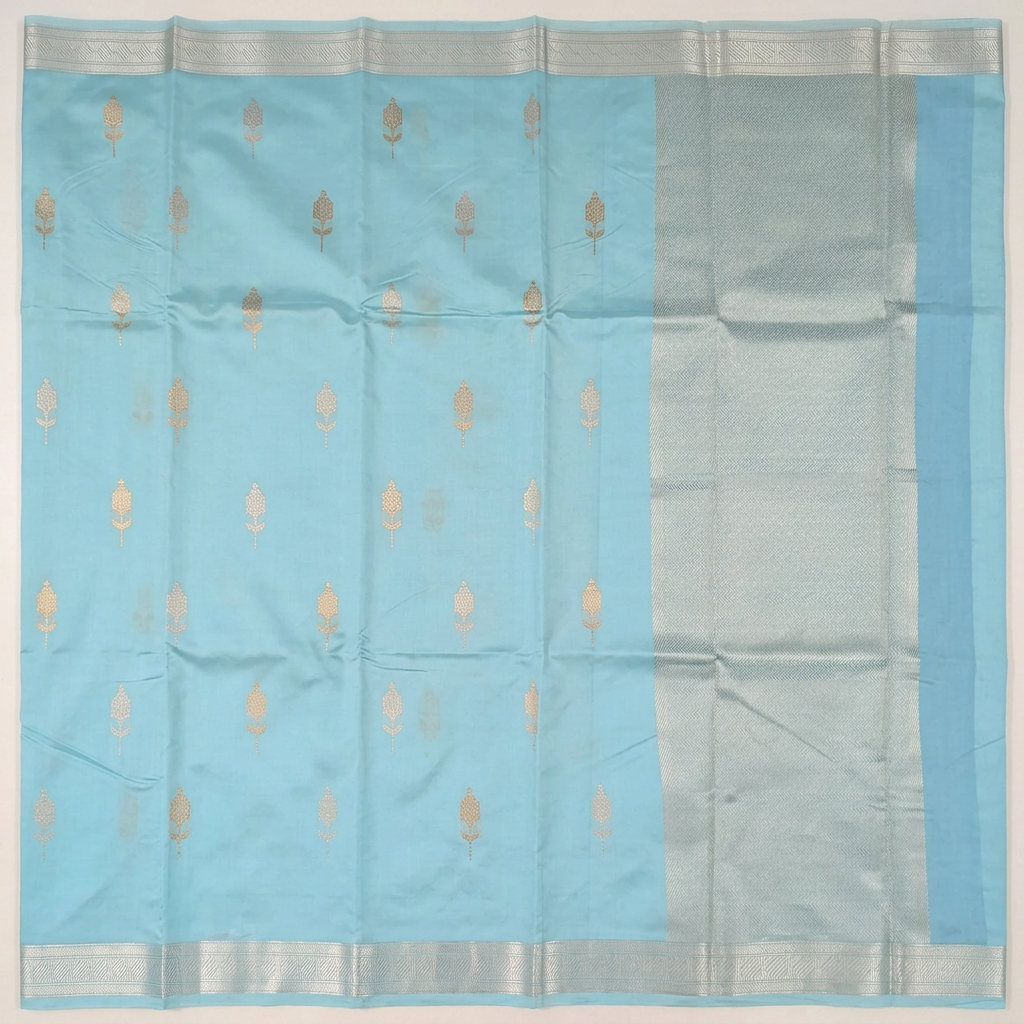 Kuberan Blue Pure Banarasi Silk Saree