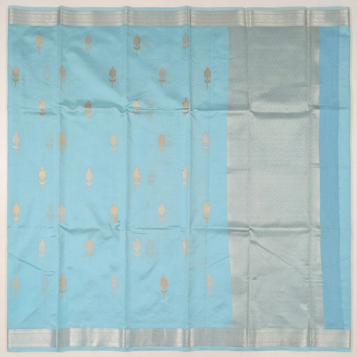 Kuberan Blue Pure Banarasi Silk Saree