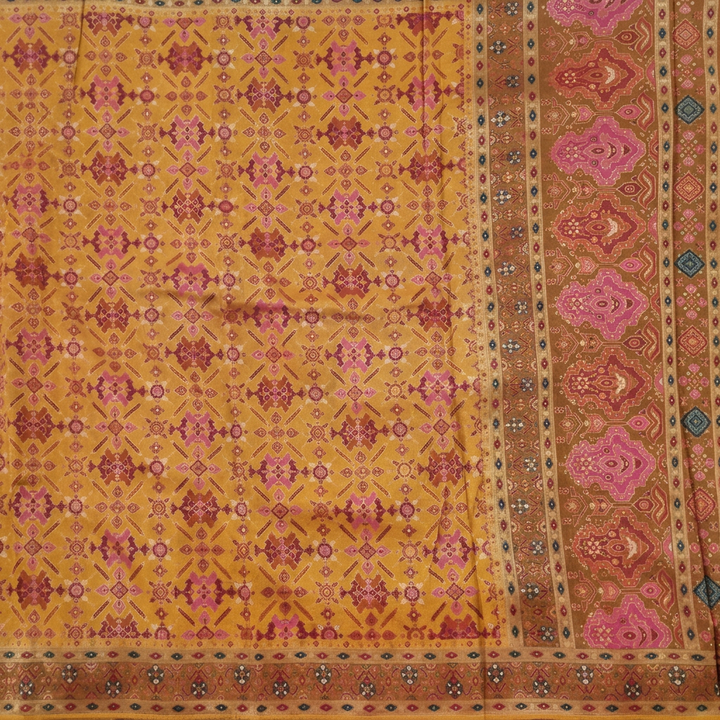KUBERAN YELLOW RAW SILK SAREE
