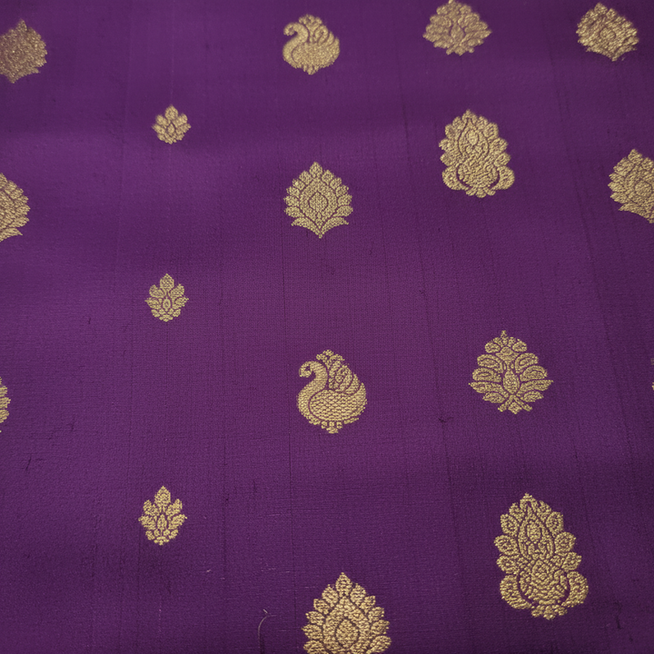 KUBERAN MAGENTA WITH BLUE PURE SILK SAREE